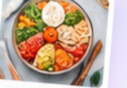 High protein Mediterranean bowl